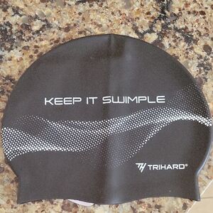 Trihard Black Swim Cap NIP